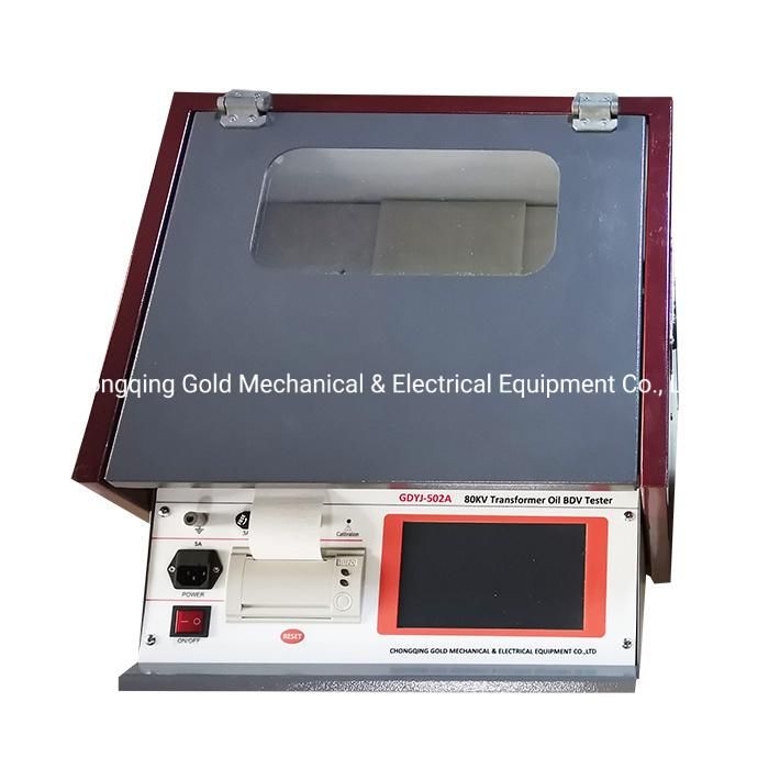 80kv 100kv Transformer Oil Dielectric Breakdown Voltage Tester Oil Dielectric Strenght Test Set with Touch Screen