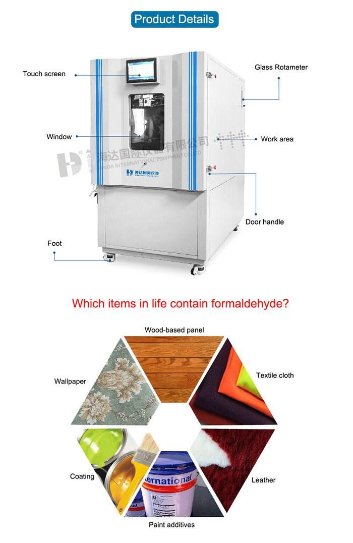 Formaldehyde/Voc Climatic Inert Material Test Chambers