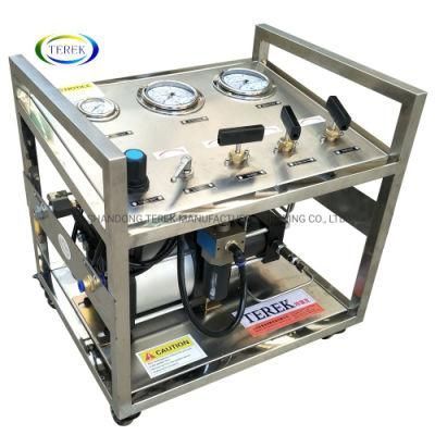 Hot Sale High Quality 200 Bar High Pressure Oxygen Gas Booster Pump Equipment System with Gauge