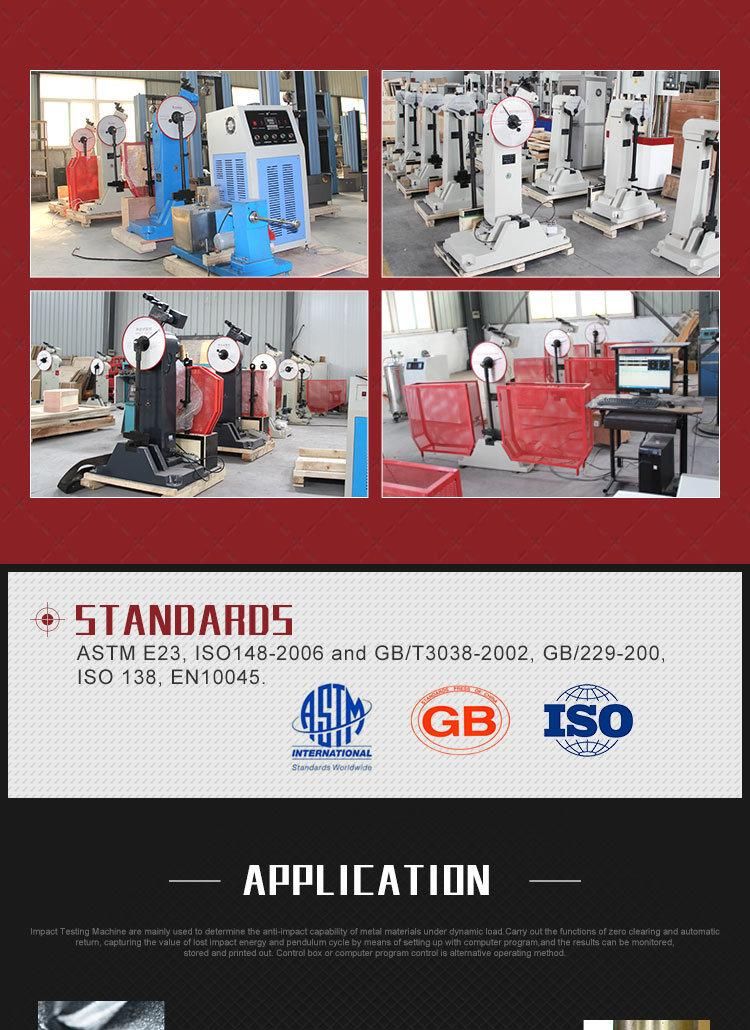 300j 500j 800j Dial Display Pendulum Charpy Testing Machine