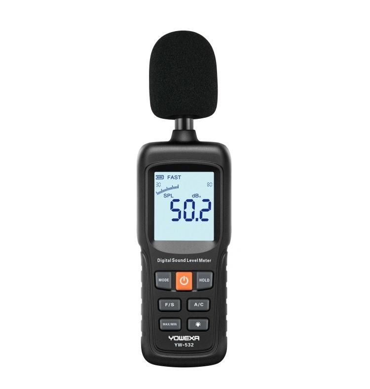 Yw-532 Sound Level Meter Noise Level Meter Sound Monitor dB Meter Backlight LCD Digital Audio Decibel Meter