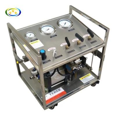Terek High Quality Pneumatic Air Driven Liquid CO2 Filling Booster Pump Control Bench Test Machine