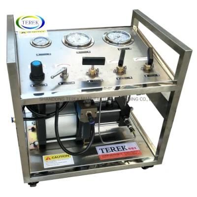 Terek Brand High Pressure Air Driven Nitrogen Gas Booster Pump System Pressure Control
