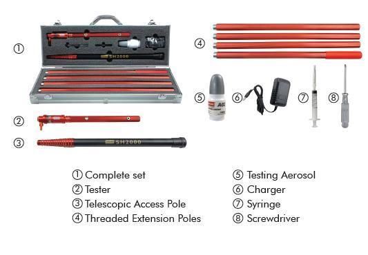 COMBINED DUAL FUNCTION SMOKE HEAT DETECTOR TESTER