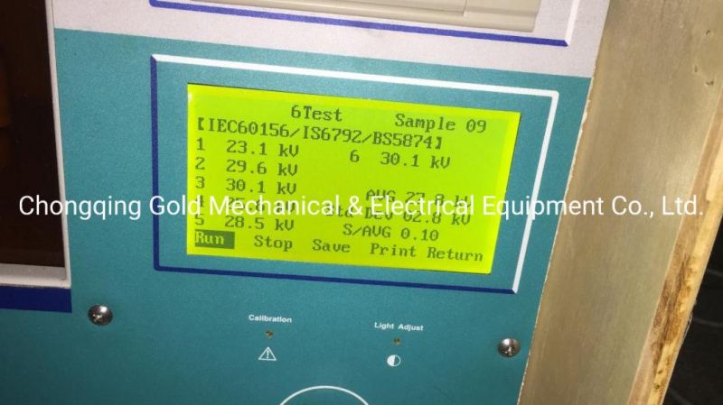 ASTM D877 IEC156 Insulating Oil Dielectric Strength Test Equipment Transformer Oil Bdv Tester with Micro Printer