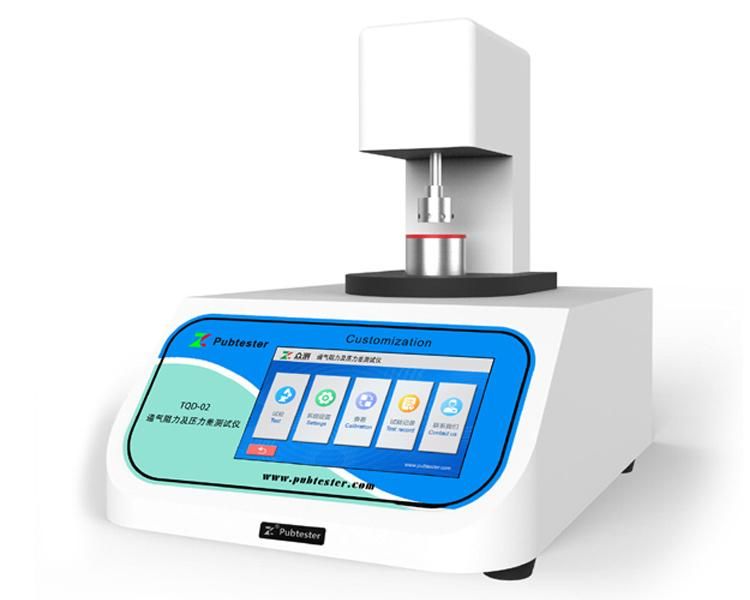 Pubtester KN95 Face Mask Ventilation Resistance Pressure Difference Test Equipment