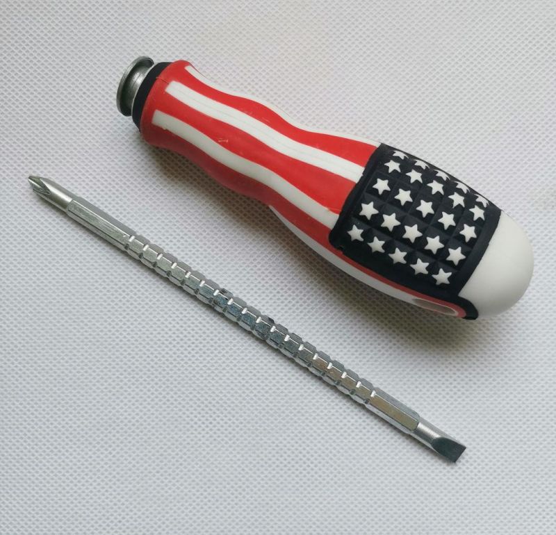 Magnetic Professional Adjustable with PP Handle American Flag Screwdriver