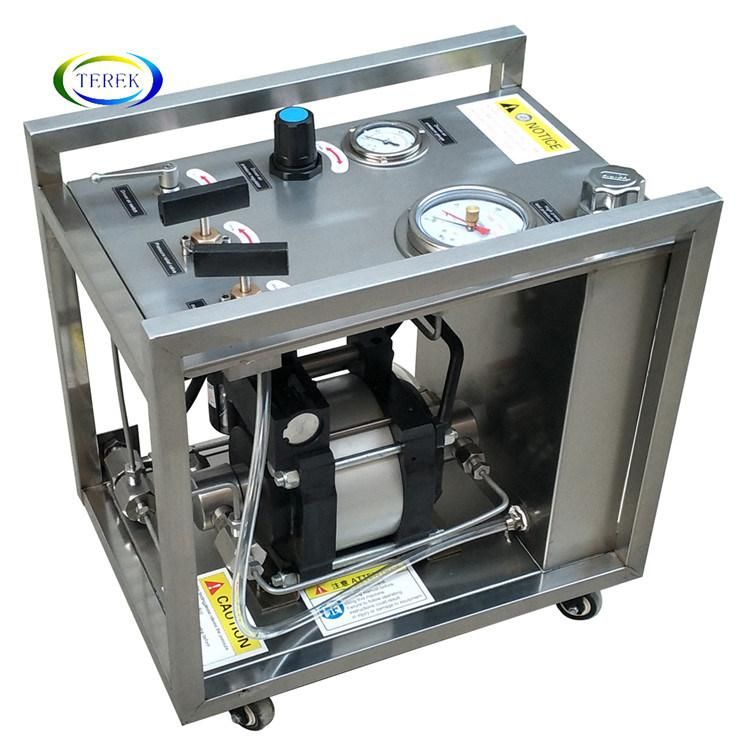 Terek Brand Pneumatic Liquid Booster Pump Hydrostatic/Hydro/Hydraulic Pressure Testing Bench