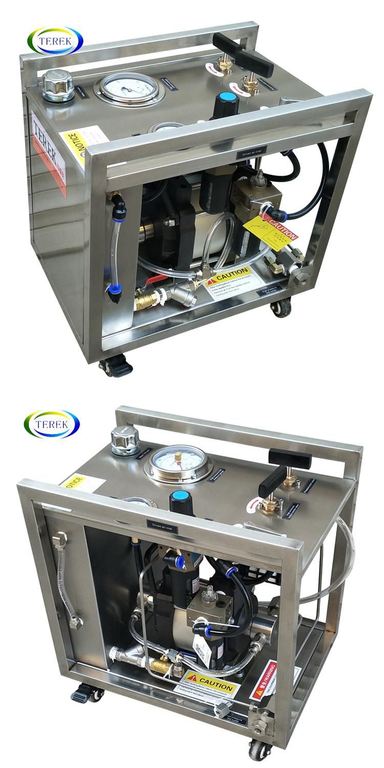 Terek Brand 10-4800 Bar Output High Pressure Liquid Booster Pump hydraulic Test Bench