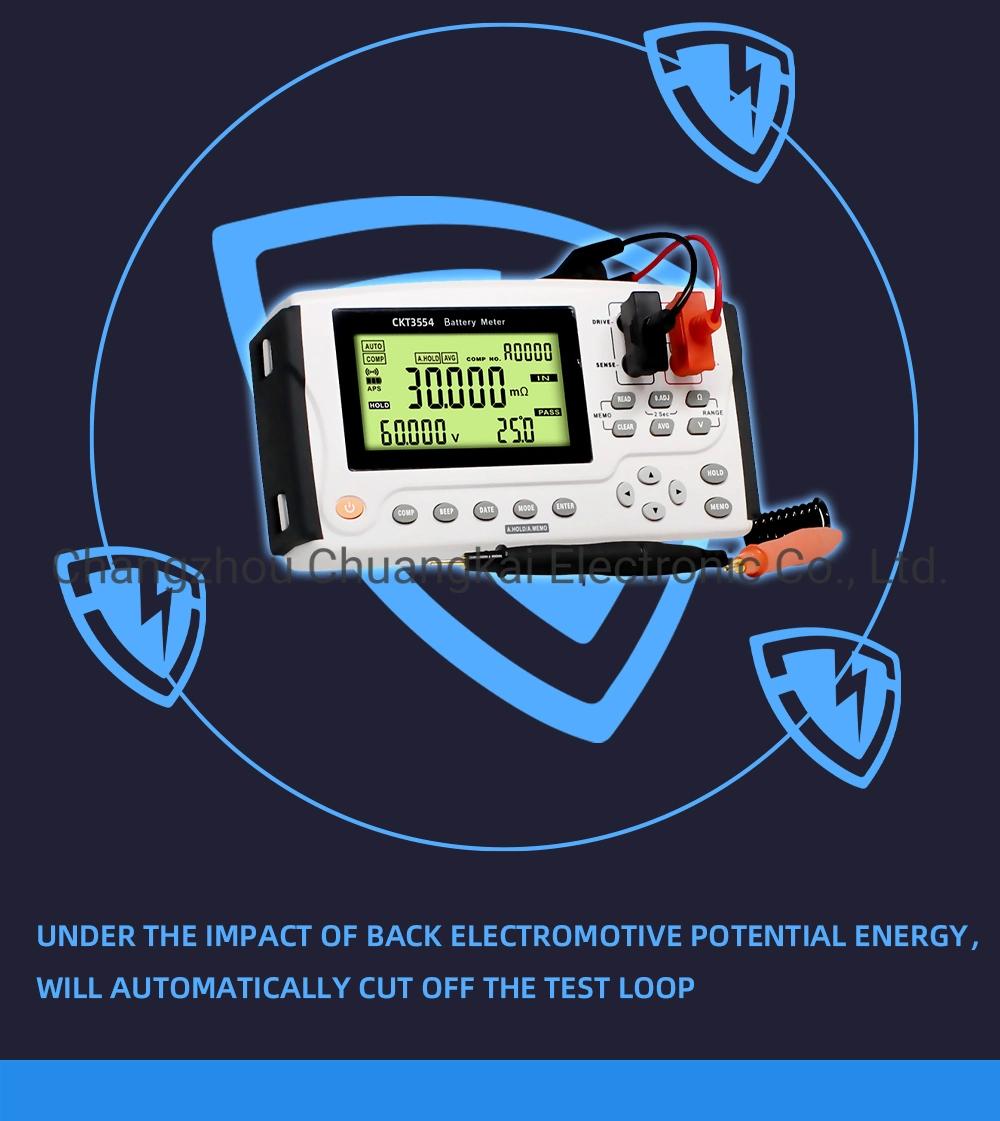 Handheld Battery Tester AC Resistance Meter for UPS Online Test (Model CKT3554)