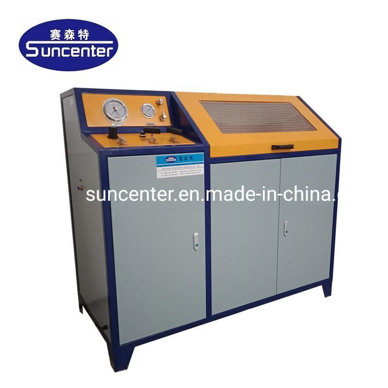 Suncenter 0-6000bar Manual Control Digital Hydraulic Pressure Testing Machine for Hose/Tube/Pipe/Valve with Burst Cabinet