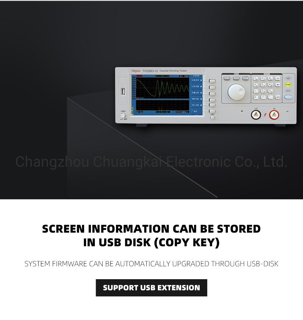 Th2883-10 Impulse Winding Tester 20mh Inductance Impulse Voltage Output 500-10kv