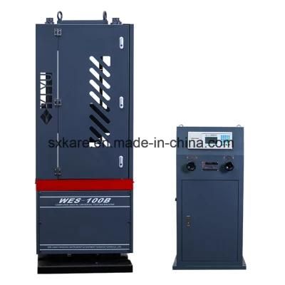 Digital Display Hydraulic Tensile Testing Machine (WES-100B)
