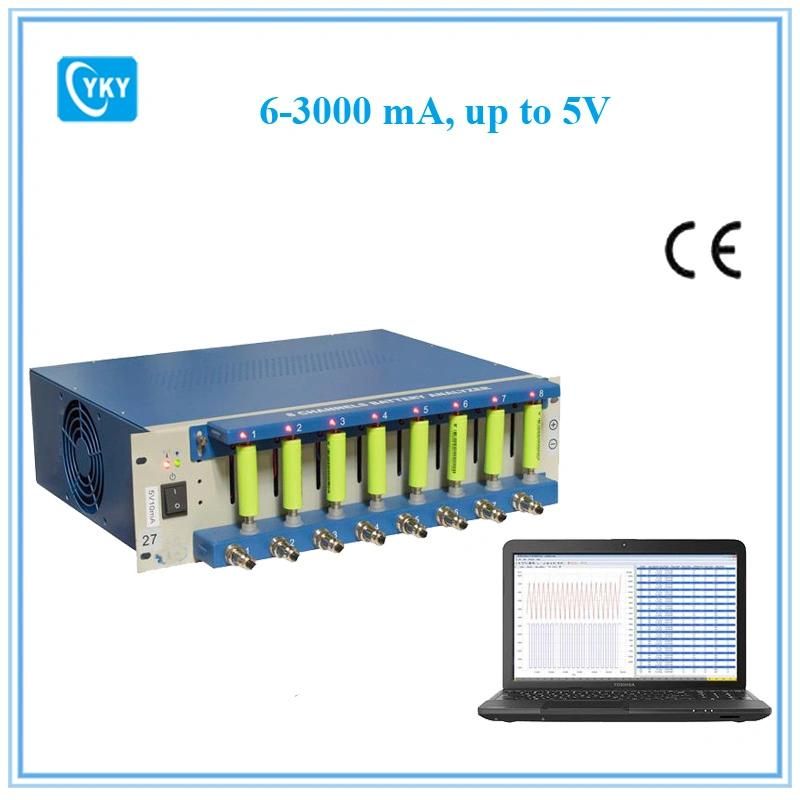8 Channel Battery Analyzer (10mA -5000 Ma, Upto 5V W/ Temperature Measurement and Laptop & Software