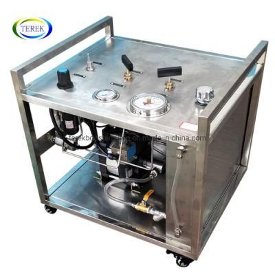 Terek Pneumatic Liquid Booster Pump Pressurized Bench Pressure Test Pump with Mechanical Recorder