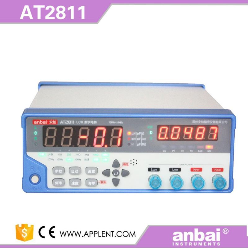 Applent At2811, 100Hz, 120Hz, 1kHz, 10kHz Digital Lcr Meter Rlc Tester with 0.25% Accuracy