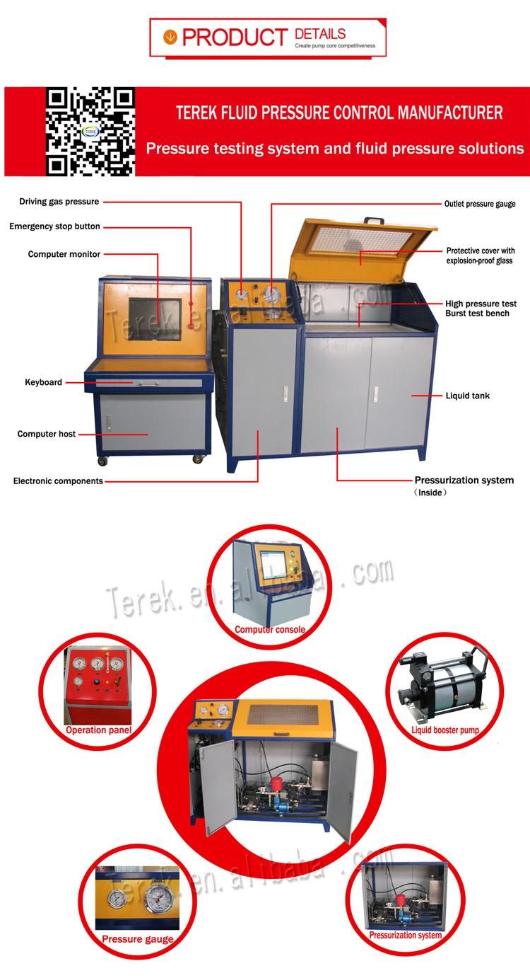 Computer Control Hydraulic Hose/Pipe/Tube Burst Pressure Test Bench/Machine/Equipment