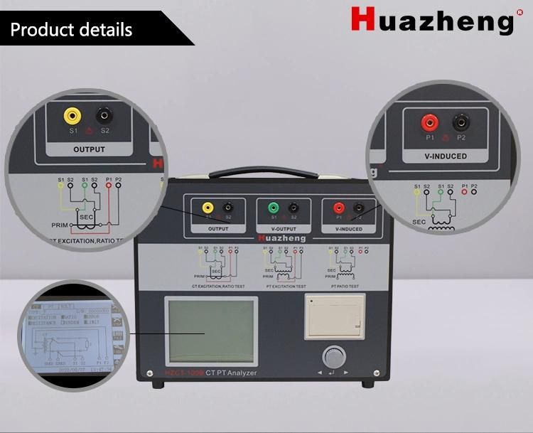 Automatic Portable Variable Frequency Current Transformer Characteristics CT/PT Tester