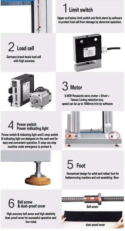 Rubber Tensile Tester for Rubber Universal Testing Machine Price