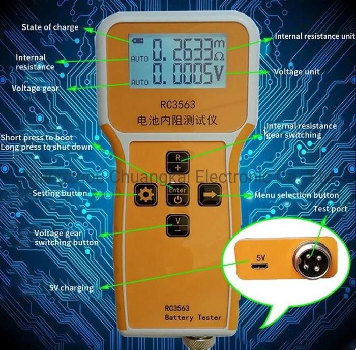 RC3563 Portable Battery Internal Resistance Tester Battery Meter