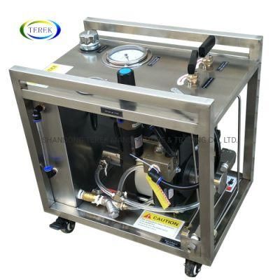 Pneumatic Liquid Pressurized 10-4000bar Output Small Air Hydraulic Test Pump Bench for Hose /Pipe Testing Equipment