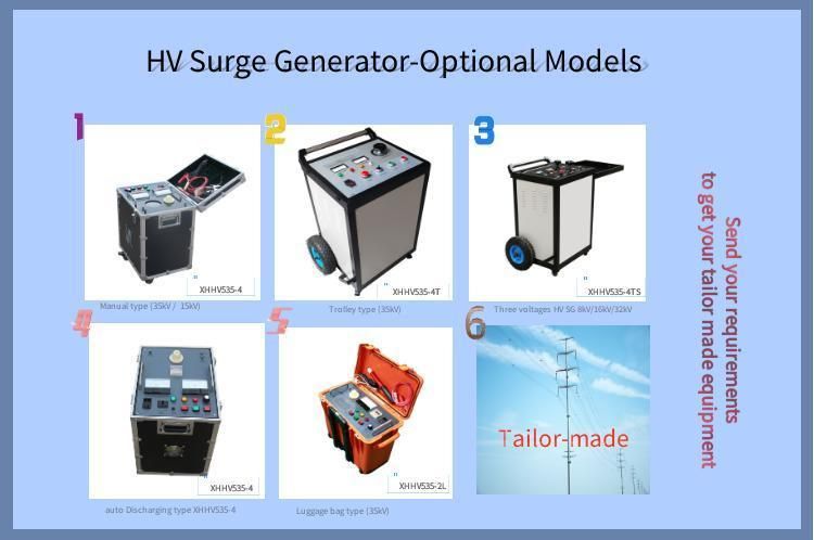 High Voltage Pulse Generator Manual Discharge Cable Thumper (XHHV535-4 515-8)