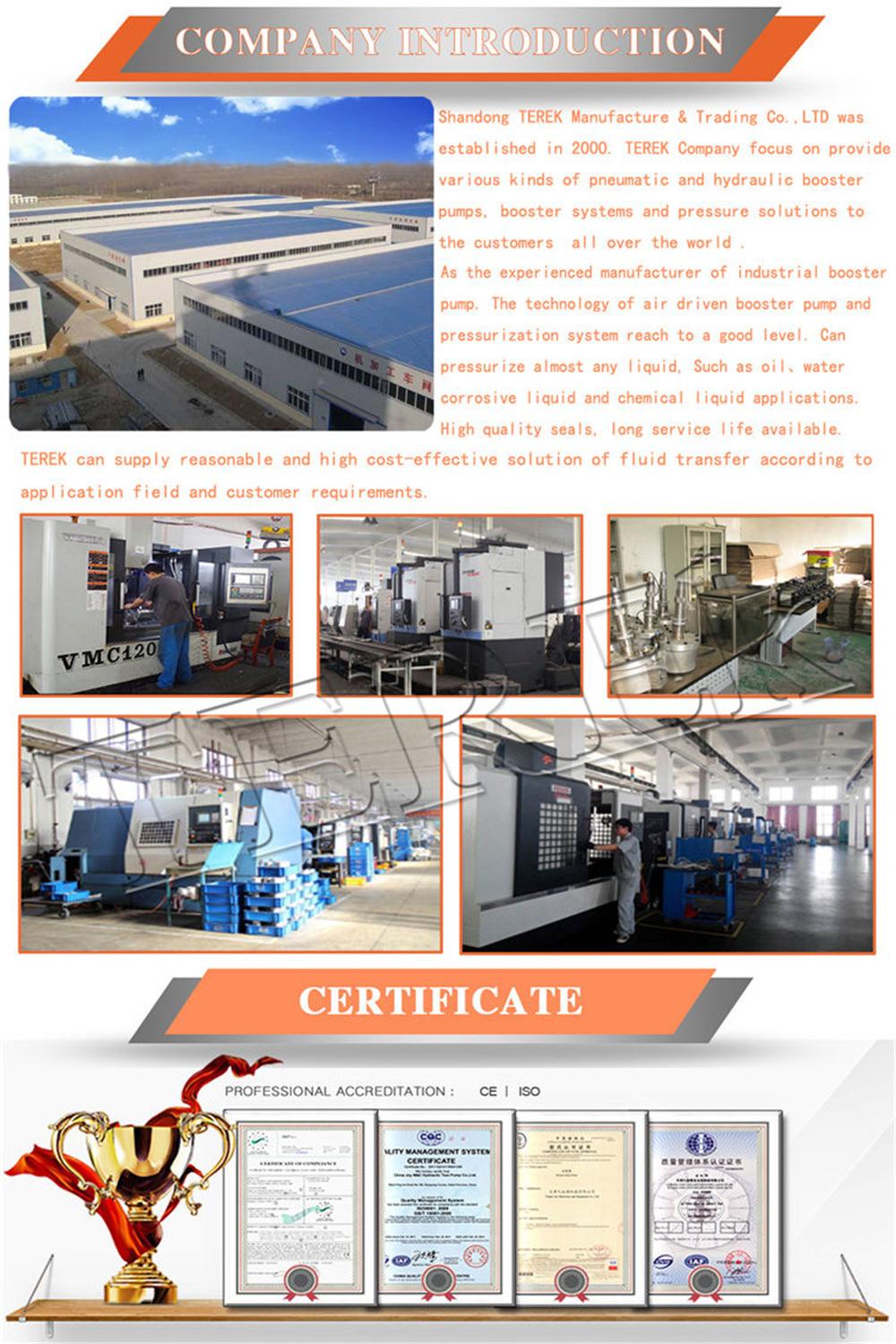 Terek High Pressure Hydrostatic Liquid Booster Pump Test Bench Hydraulic Pump Unit Testing Machine