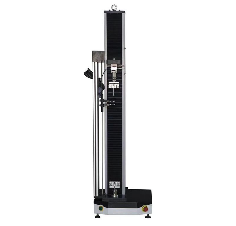 High-Quality Single-Arm 5kn Computer-Controlled Electronic Universal Tensile Testing Machine with Corrugated Fixture and Extensometer for Laboratory