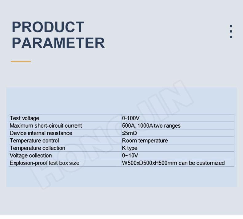 Battery Safety Tester Battery Short Circuit Test Machine