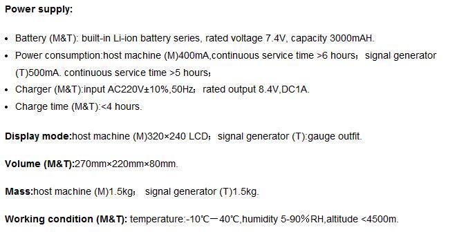 Multi-function Cable Fault Locating Tester Route Detector