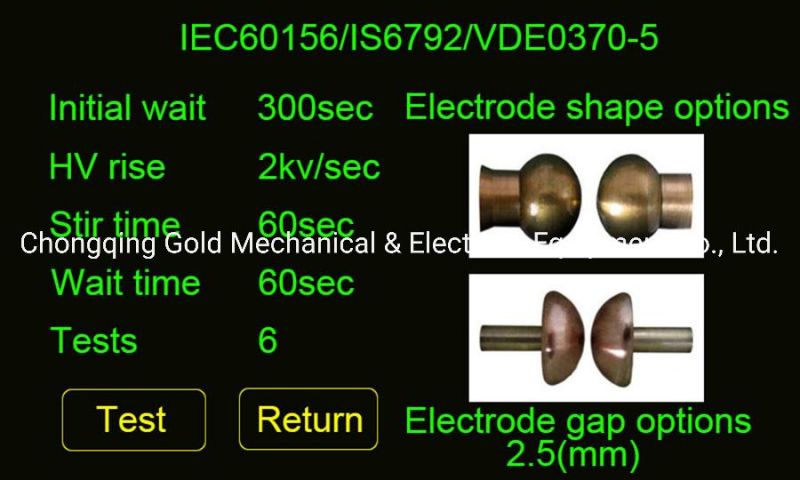 IEC156 Astmd 1816 Full Automatic Transformer Oil Dielectric Strenght Testing Breakdown Voltage Bdv Tester