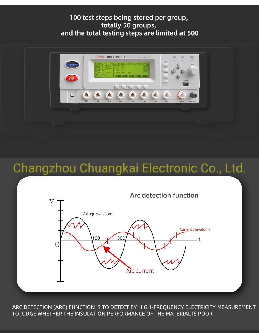 Th9201s 8-Channel Matrix Scanner AC/DC Withstanding Voltage & Insulation Tester