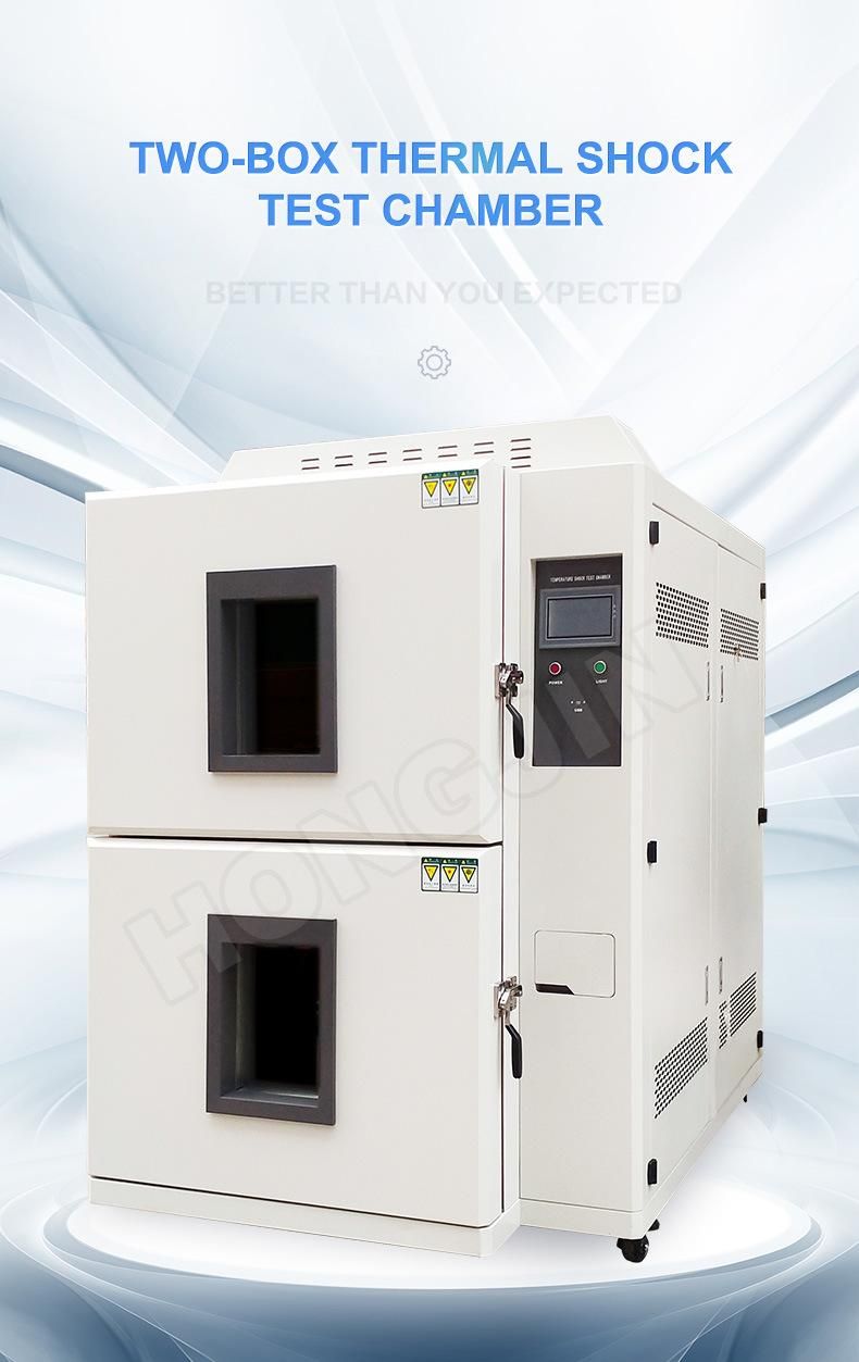2 Zone Temperature Heat Cold Impact Thermal Shock Test Chamber