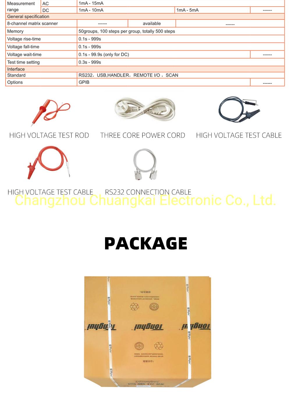 Th9201 AC/DC Withstanding Voltage & Insulation Tester 0.05kv-5kv