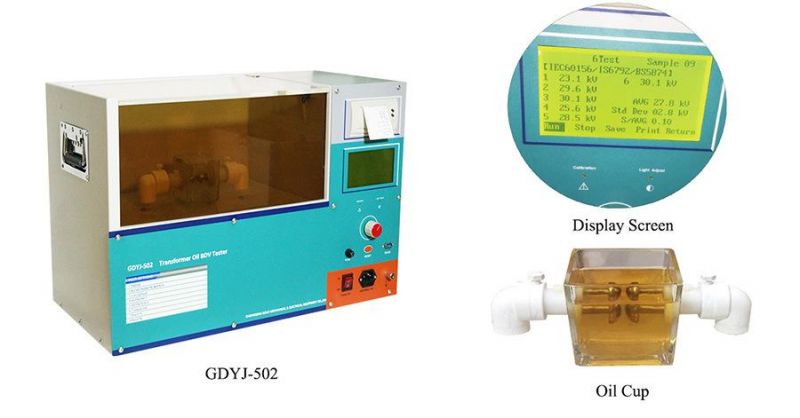 Transformer Oil Tester Auto Oil Dielectric Tester 80kv Transformer Oil Breakdown Voltage Bdv Tester