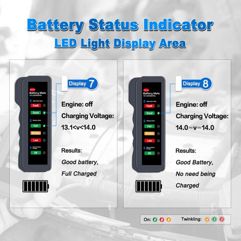 Ediag Bm310 Auto Battery Mate Supporting 12V Gasoline Car Motorcycle