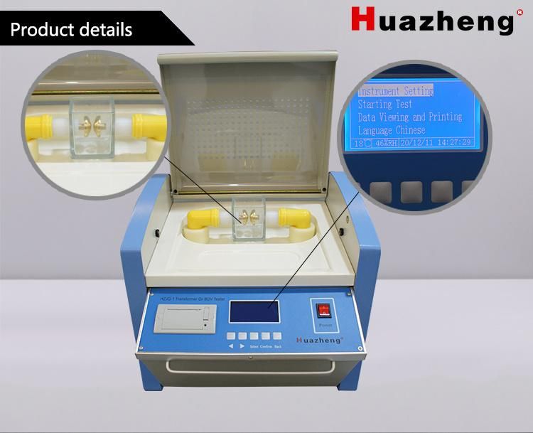 80kv 100kv Bdv Tester Insulating Oil Dielectric Strength Test Set