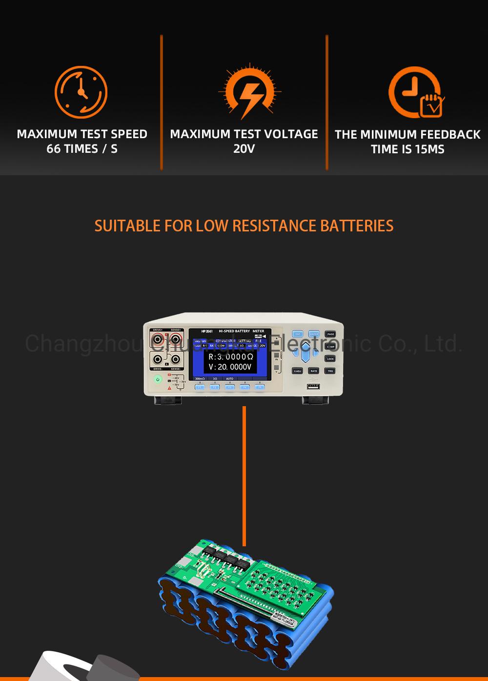 HP3561-12h Battery Meter 20V for Car Battery Test Cell Phone Tester