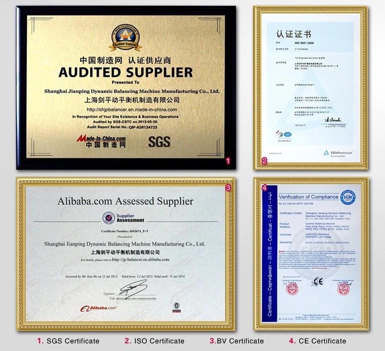 Jp Spinning Cups Rotor Balancing Machine with Ce Certificate