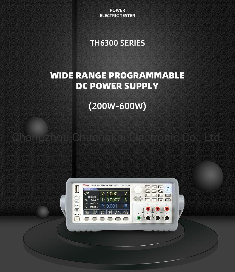 Th6302 Wide Range 30V/20A/200W Linear DC Power Source Programmable Type