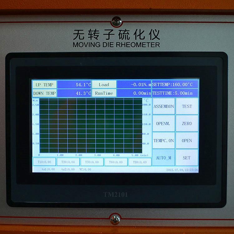 Precise Computer Vulka Meter Vulcanized Rubber Rotorless Rheometer