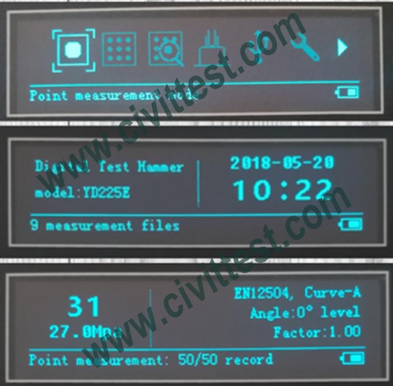 Electronic Concrete Digital Rebound Hammer Test