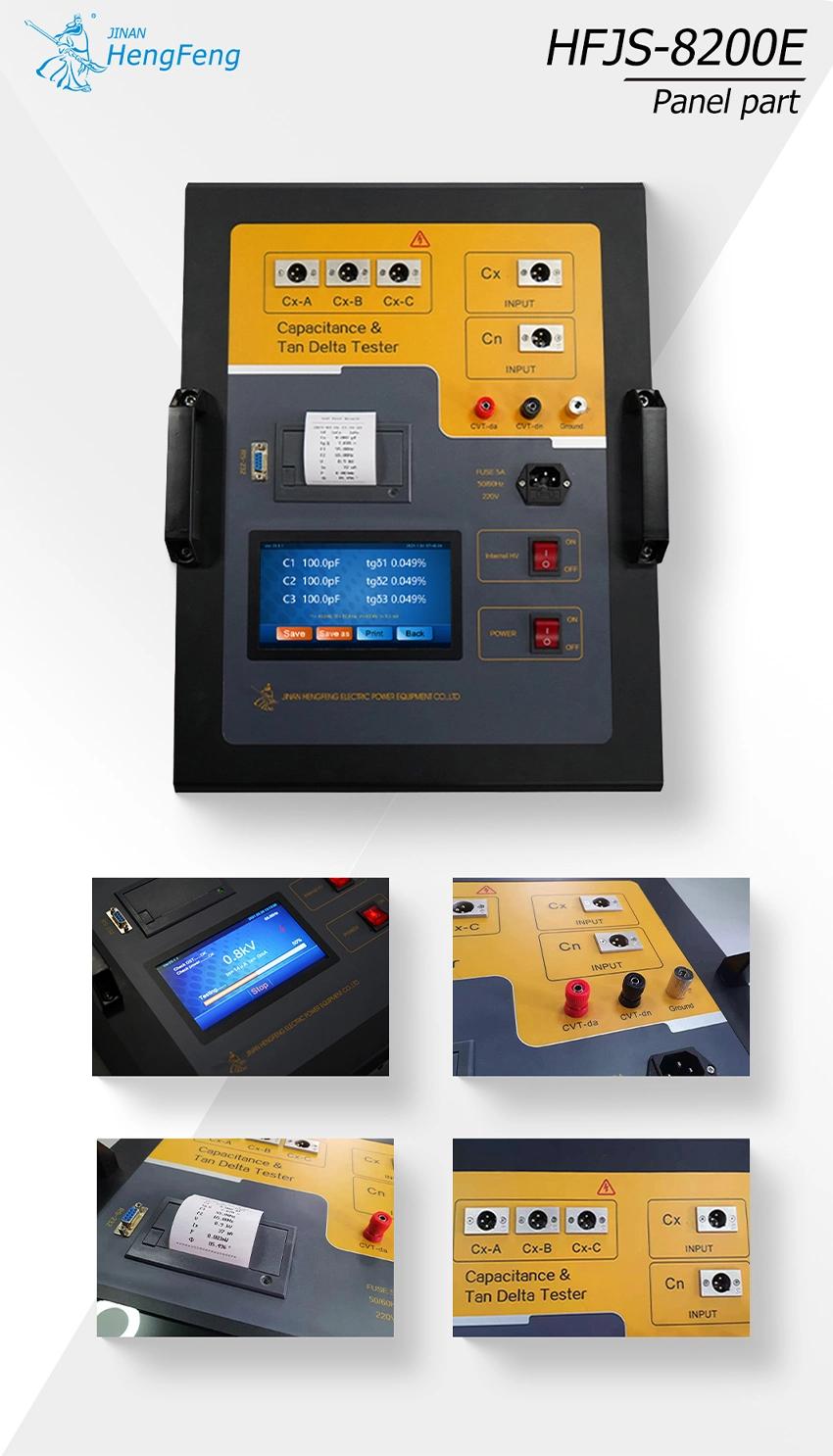 10kv Tan Delta Capacitance Dielectric Loss Tester for Transformer Tangent Test