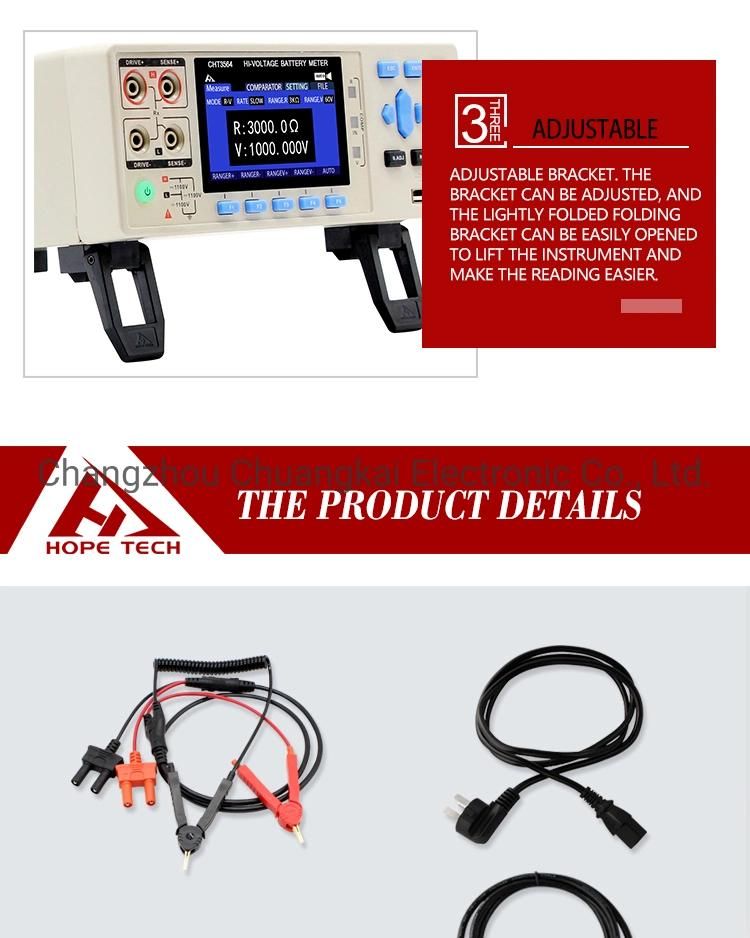 Cht3564 Reasonable Price Battery Voltage Meter Reliable Supplier in China