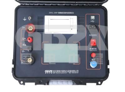 Digital LCD Display Built-in Printer 100A Contact Resistance Tester