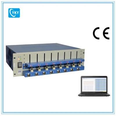 8 Channel Battery Analyzer (0.02 -10 mA, upto 5V) W for Small Coin Cells and Cylindrical Batteries