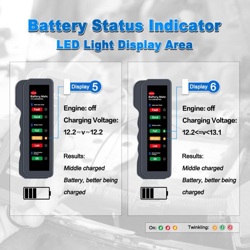 Ediag Bm310 Auto Battery Mate Supporting 12V Gasoline Car Motorcycle