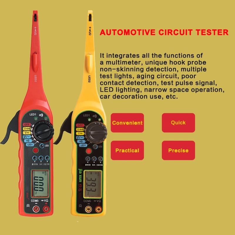 Multi-Function Car Auto Power Electric Circuit Tester Automotive Circuit Tester Automobile Circuit Tester