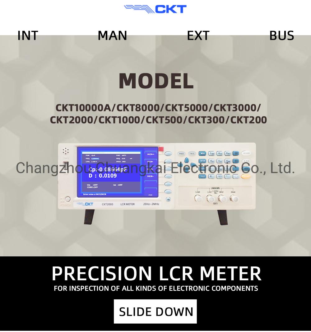 Ckt8000 Digital Lcr Bridge with Frequency Range 20Hz-8MHz