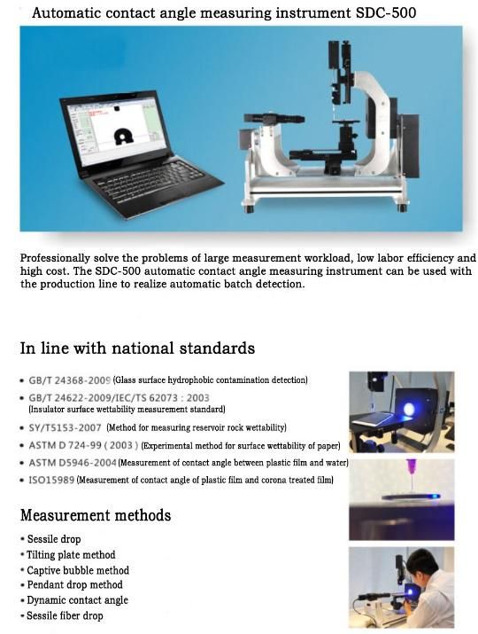 Automatic Contact Angle Analyzer-Contact Angle Goniometer- Precision Contact Angle Measuring Instrument